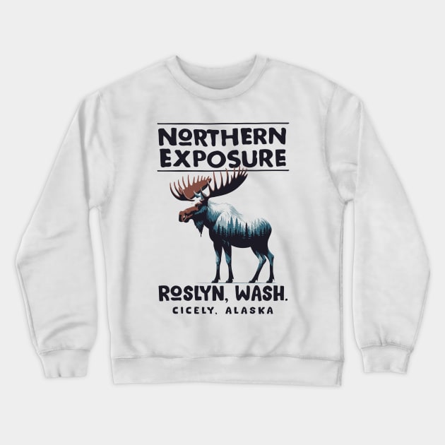 Northern Exposure - Roslyn, Wash Crewneck Sweatshirt by Trendsdk